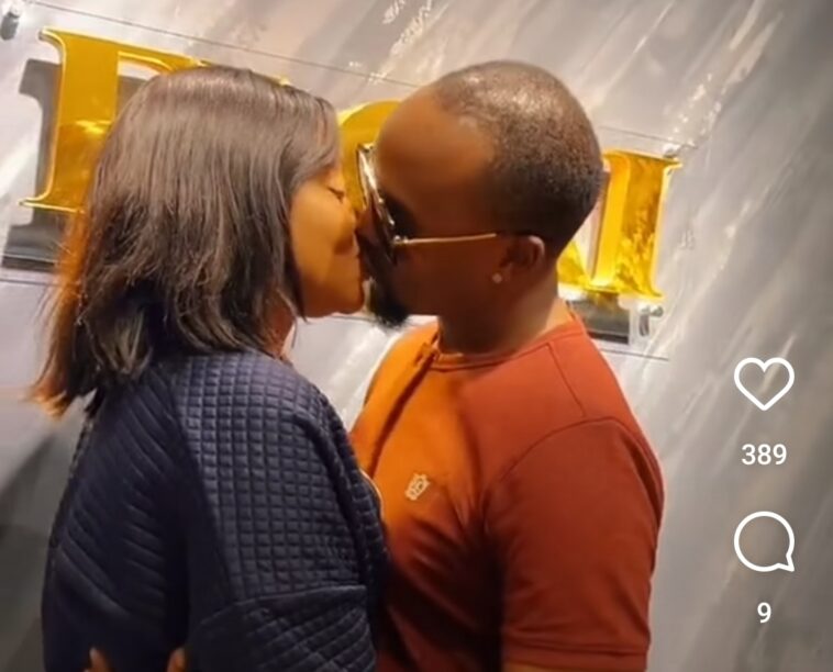 Video: Keeping up with the Bindeebas – Precious Remmie kisses hubby on camera