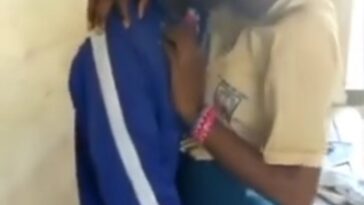 VIDEO: Students caught red handed chewing each other in classroom
