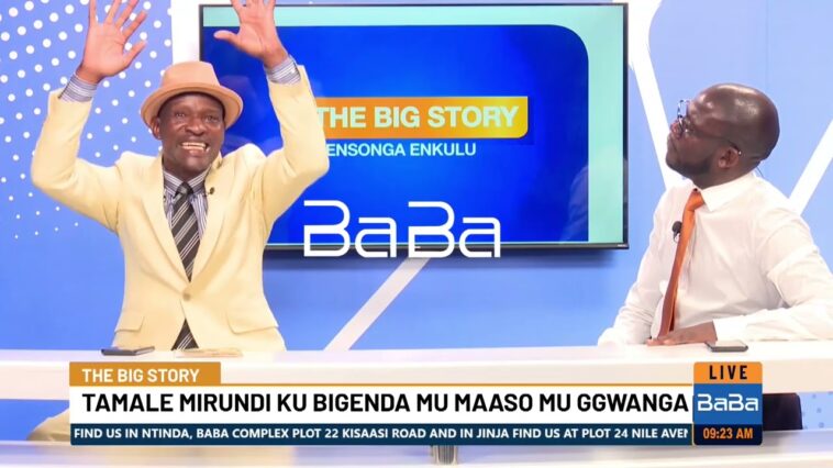 VIDEO: Tamale Mirundi slaps Baba television host live on camera VIDEO: Tamale Mirundi slaps Baba television host live on camera