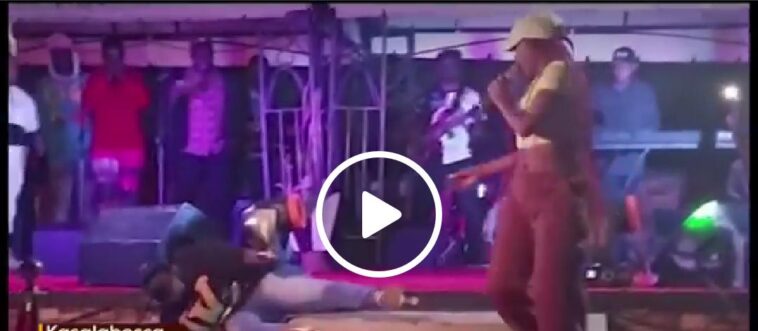 VIDEO: Is it a stunt? Watch Fille fall off stage while performing live VIDEO: Is it a stunt? Watch Fille fall off stage while performing live