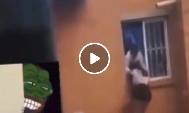 VIDEO: Watch married man sneaking in a side chic through a window in the night VIDEO: Watch married man sneaking in a side chic through a window in the night